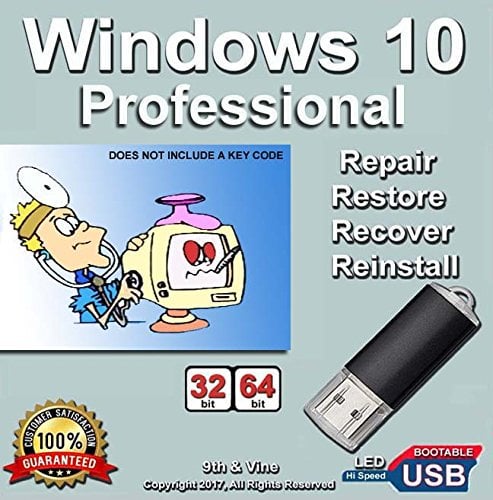 Windows 10 Professional 32/64 bit-USB