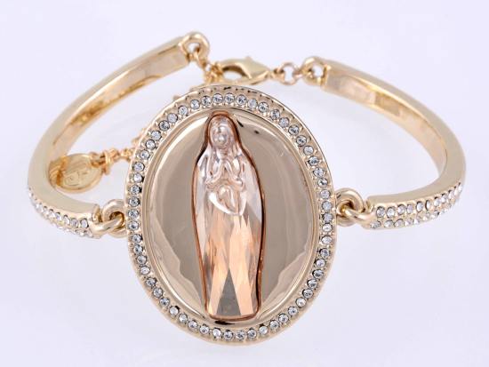 Virgin Mary Gold Plated Bracelet